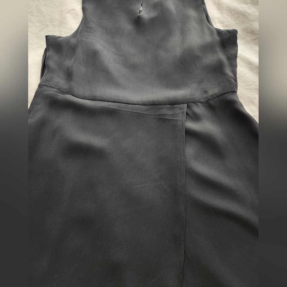 Banana Republic 100% Silk Sleeveless Layered Maxi Dress ~BLACK ~SIZE 2 - Picture 7 of 12